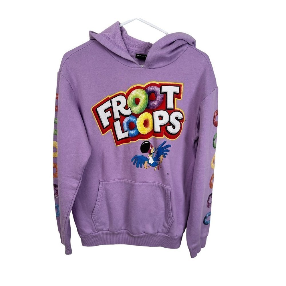 Purple Kellogg's Fruit Loops sweatshirt‎ hoodie, small